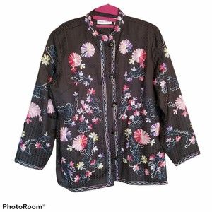 Draper & Damons Embroidered Lined Sz Lge Jacket